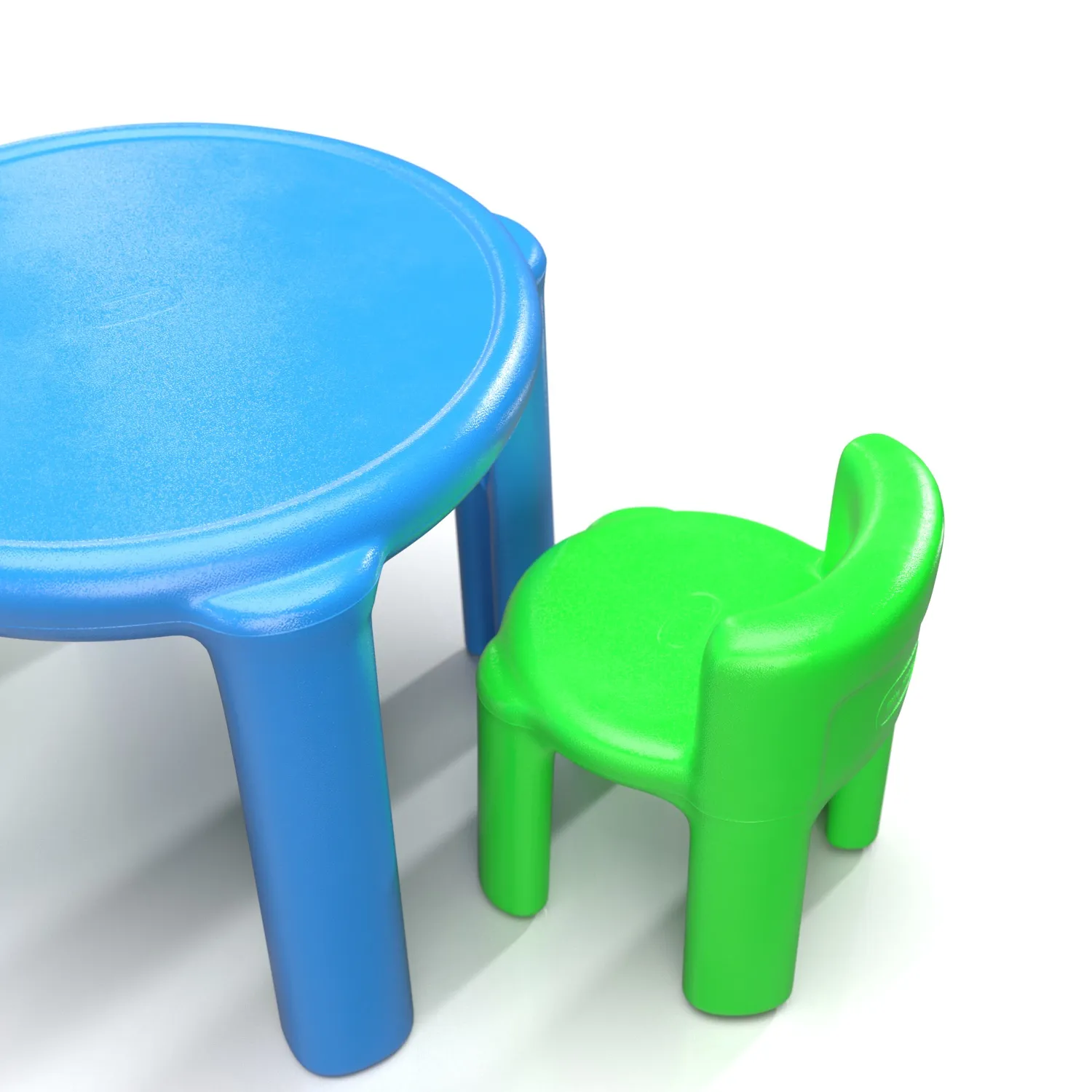 Little Tikes Bright And Bold Table One Chair PBR 3D Model_05